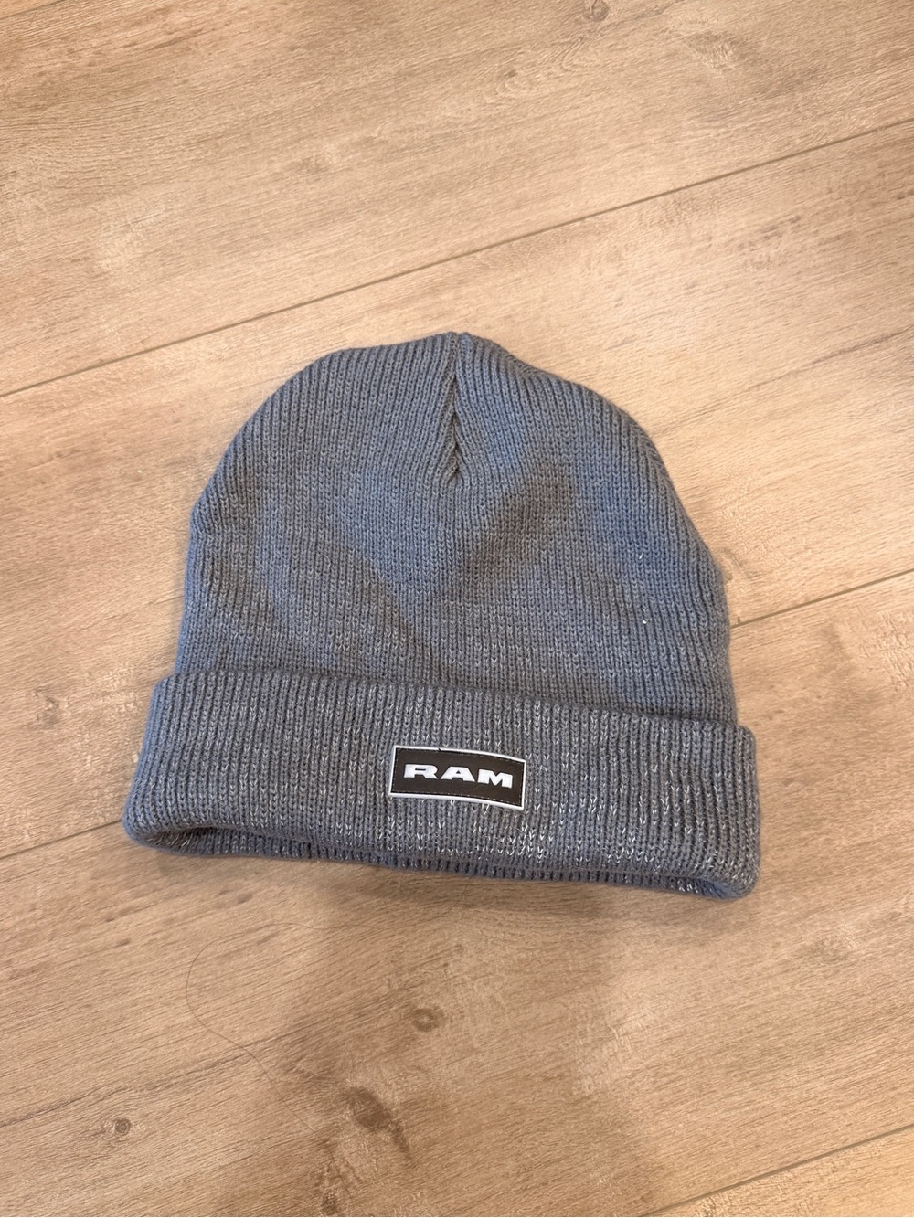 RAM Branded Men's Gray Knit Beanie